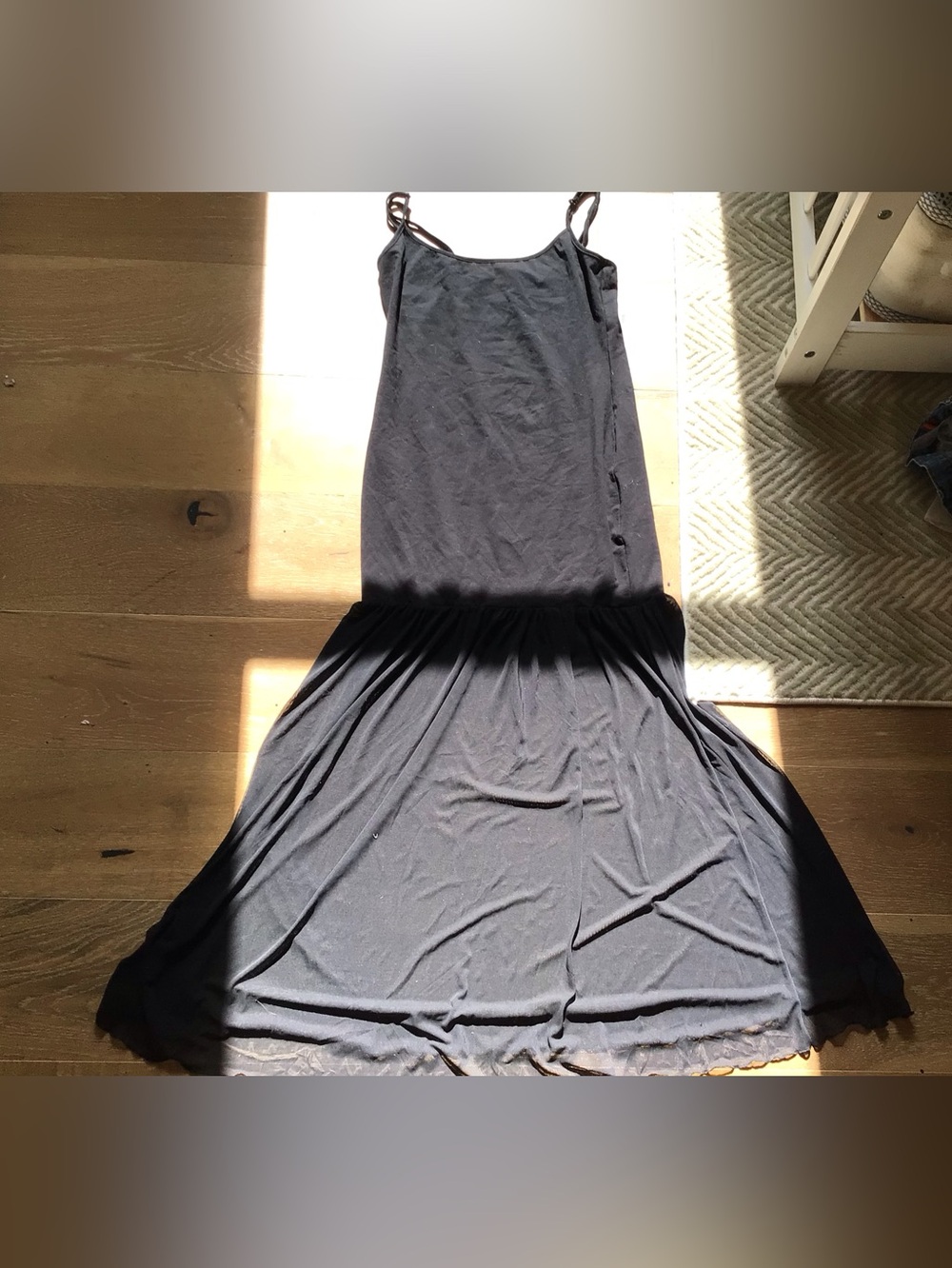 Forever 21 Black Spaghetti-Strap Maxi Dress